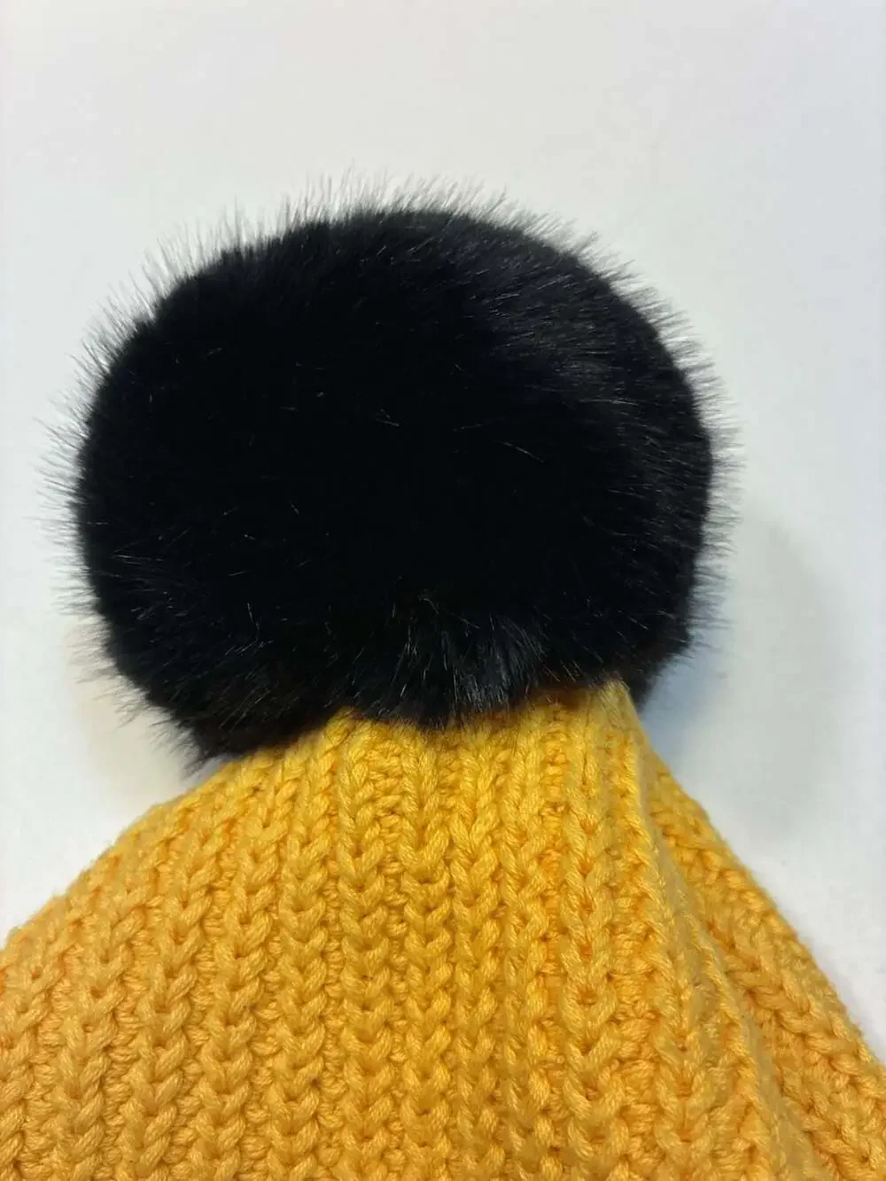 Love Your Melon Peanuts Charlie Brown Yellow Knit Beanie with Black Pom
